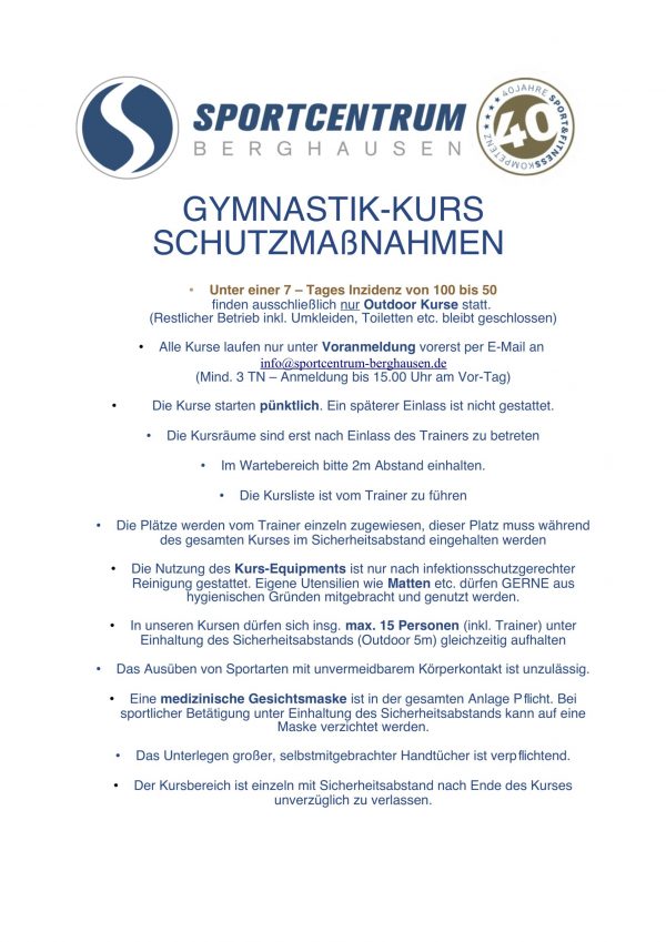 GymnastikMassnahmen Stand 28.06.2021 GymnastikMassnahmen Stand 28.06.2021